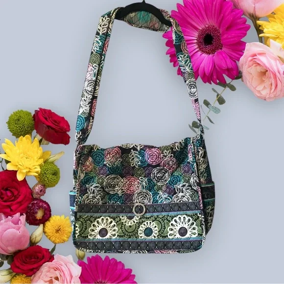 Multicolor Patterned Shoulder Bag - Picture 7 of 9